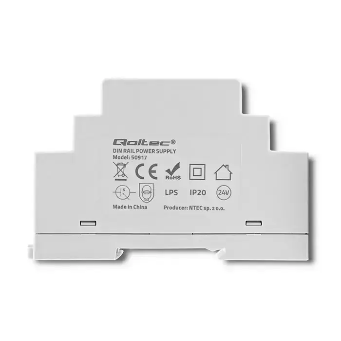Qoltec DIN rail power supply | 15W | 24V | 0.625A | Gray Foto 2