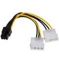 Adapter with cable Akyga AK-CA-13 2x Molex (m) | PCI-E 6 pin (m) 15cm Photo