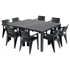 Garden table Julie Double Table ( 2 configurations) grey — Photo 2