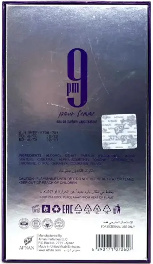 9 Collection - 9 PM Pour Femme by Afnan for Women - 3.4 Oz EDP Spray Foto 6