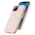 Dux Ducis Grit Leather Case for iPhone 14 Plus Elegant Faux Leather Cover (MagSafe Compatible) Pink Foto 2