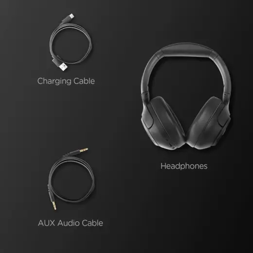 SPIGEN SA2403 ANC PRO HEADPHONES BLACK Photo