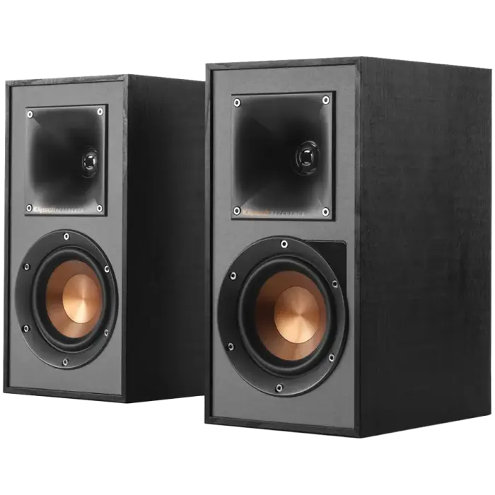 Klipsch Reference R-41PM Powered Bookshelf Speakers, Black, Pair
