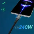 Wozinsky WPS-UY415S USB-C Thunderbolt 4 Cable 240W 1.5m 4K - Black Foto 6