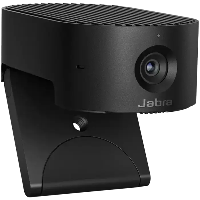 JABRA PanaCast 20, Premium AI-powered 4K Ultra HD video quality, AI-driven Intelligent Zoom, Intelligent Lighting Optimization, P-n-P, Powerful on-board AI processor, Integrated privacy cover, Clips to any monitor, with protective case, Plug&Play