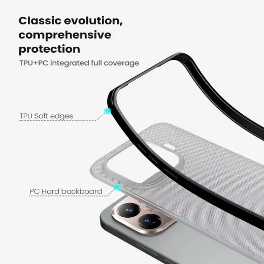 Nillkin Super Frosted PRO Back Cover for Xiaomi 15T Pro Transparent Black Foto 3
