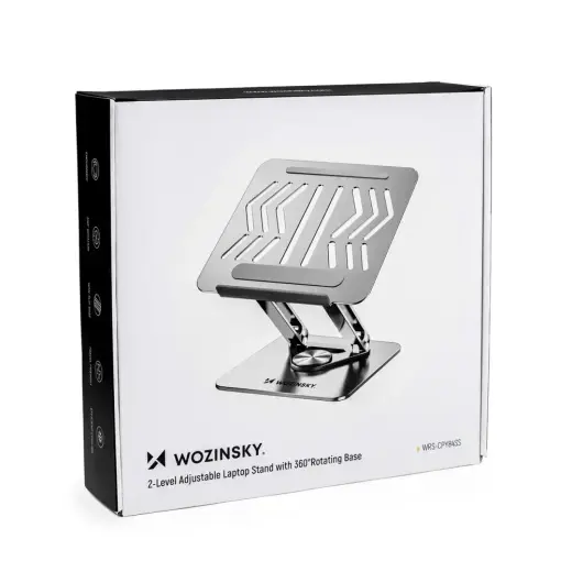Wozinsky WRS-CPY84SS Aluminum Laptop and Tablet Stand + Free Smartphone Stand - Silver Foto 9