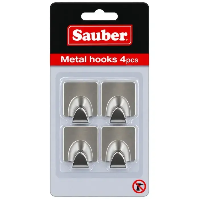 4 square iron hooks