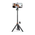 Tech-Protect L03S Bluetooth selfie stick with remote control, tripod up to 148cm and 180 head - black Фото num