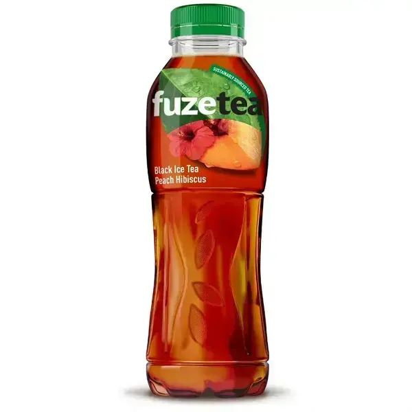 Tējas dzēriens FUZE TEA, ar Persiku un Hibiska garšu, negāzēts, PET, 1.5 l