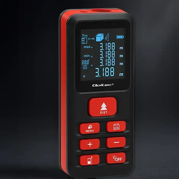 Qoltec Precise digital laser distance meter with an electronic level | LCD with backlight | 50m Foto 4