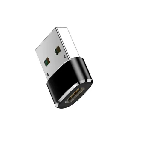 Adapter USB-C - USB black bulk Foto 1