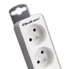 Qoltec Power strip | 5 sockets | 1.8m | White-grey Foto 7