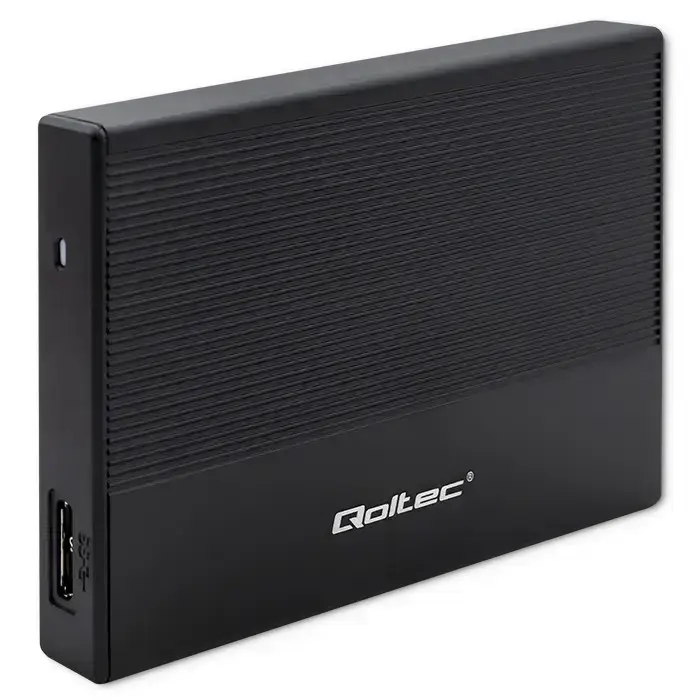 Qoltec Aluminium Enclosure | SSD HDD 2.5'' drive | SATA | USB 3.0 | Super speed 5Gb/s | 2TB | Black Foto 8