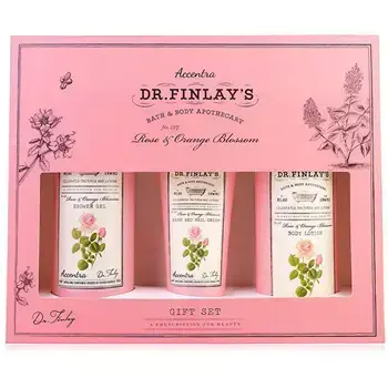 Accentra Rose & Orange Blossom Dr. Finlay`s Bath Care Set - Dárková sada koupelové péče