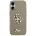 Guess Silicone Big 4G Script maciņš telefonam iPhone 17 brūns — Foto 3