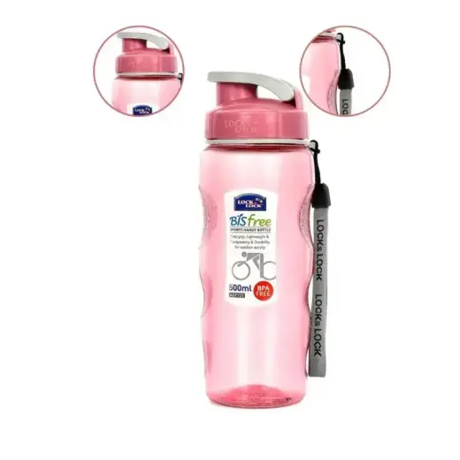 Pudele Aqua Sports 500ml rozā Foto 2