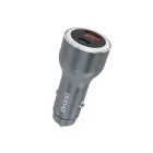 Dudao R4Ultra 120W Power Delivery Quick Charge LED Car Charger USB-A USB-C - Gray Foto 1