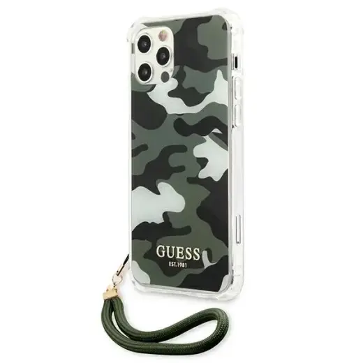Guess GUHCP12LKSARKA iPhone 12 Pro Max 6,7" zielony|khaki hardcase Camo Collection Фото num