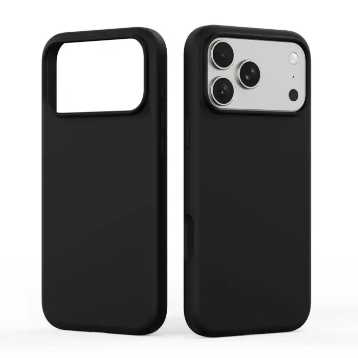 DUX DUCIS case PIEL LIQUID SILICONE compatible with MagSafe for iPhone 18 Pro/17 Pro black