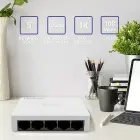 Qoltec Network SWITCH | 5 x RJ45 port | 100Mbps | Fast Ethernet | LAN Foto 2