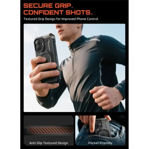 SUPCASE UB GRIP MAG MAGSAFE IPHONE 17 BLACK Photo