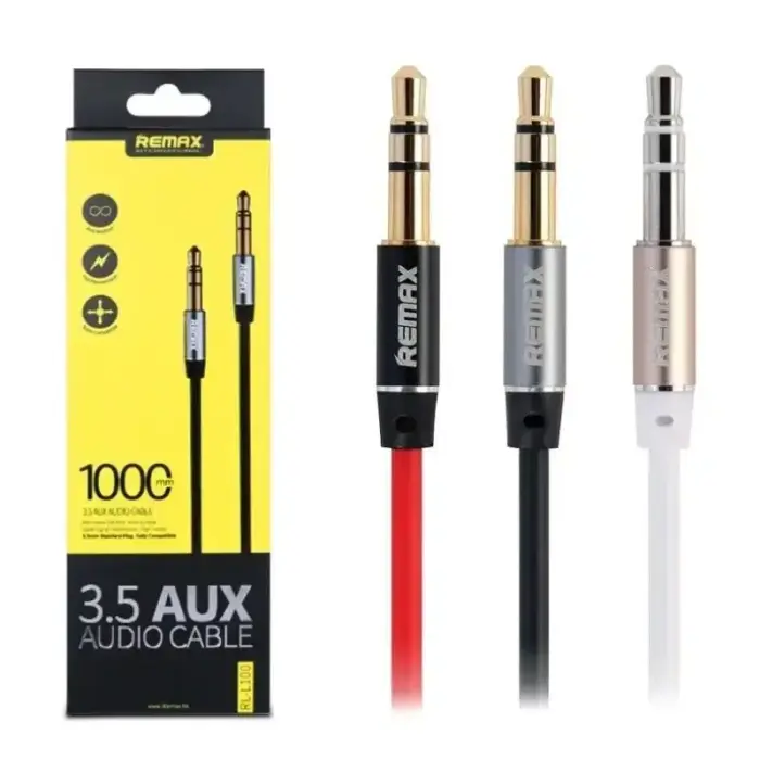 CABLE JACK-JACK 3,5mm 1M REMAX WHITE Photo