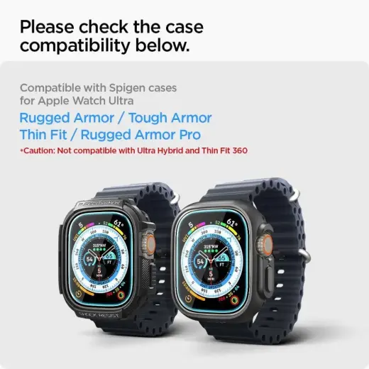 TEMPERED GLASS Spigen GLAS.TR "EZ FIT" 2-PACK Apple Watch ULTRA (49 MM) CLEAR Foto 6
