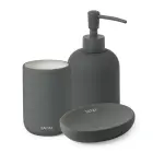 Toothbrush container Soft ceramic, anthracite grey — Photo 3