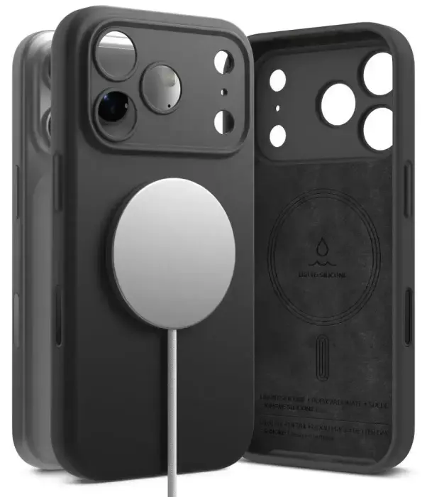 RINGKE SILICONE MAGNETIC MAGSAFE IPHONE 18 PRO MAX BLACK