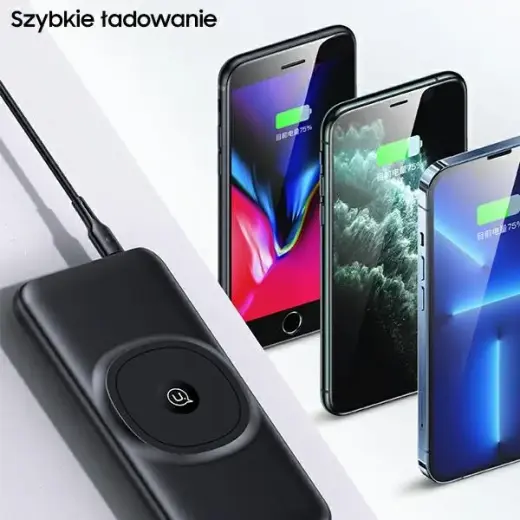 USAMS Ārējais akumulators (powerbank) PB62 10000mAh 20W QC3.0+PD Magnētiskā Bezvadu Ātrā Lādēšana zils 10KCD17104 (US-CD171) Foto 7