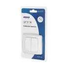 Switch with 2 channels and radio transmitter, used for wireless control of flush-mounted switches and sockets (OR-SH-1751) Foto 5