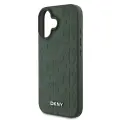 DKNY PU Leather Grid Pattern Magsafe Case for iPhone 16 Green — Foto 4