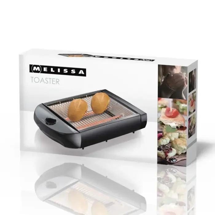 Melissa tosteris ar taimeri, 600W, melns