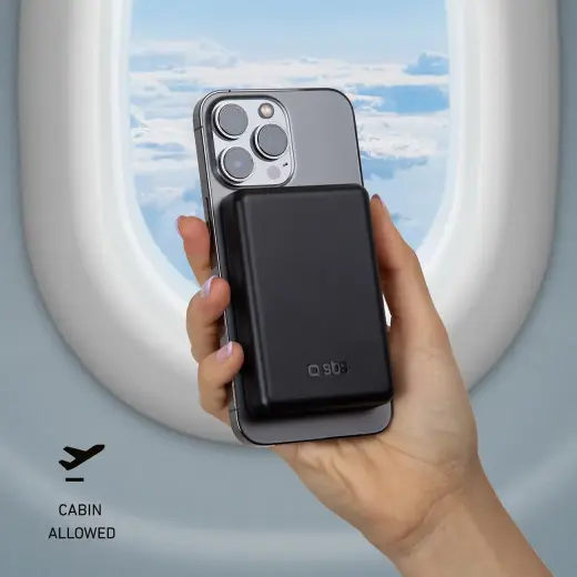 SBS TEBB5000MAG1CK внешний аккумулятор (powerbank) | 5000 mAh | 10W | USB-C, MagSafe | черный Фото num