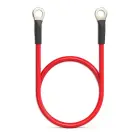 Qoltec Battery cable with connector terminals | Cable with eyelet | 60 cm | Red Foto 2