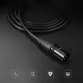 UGREEN AV130 XLR female to XLR Male cable - 2m (black) Photo