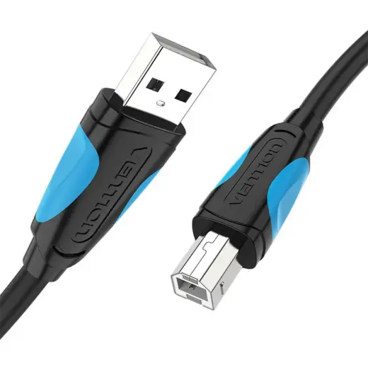 USB 2.0 A to USB-B printer cable Vention VAS-A16-B100 1m Black Foto 3