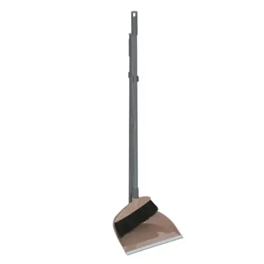 Dustpan with brush and handle Photo