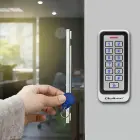Qoltec Code lock RHEA with RFID reader | Code | Card | key fob |Doorbell | IP68 | EM Foto 6