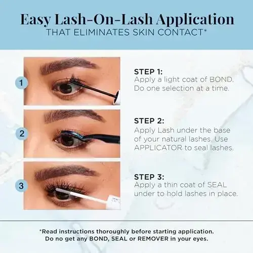 Ardell Seamless False Eyelashes, Fauxmink M Curl, 32 CT Foto 9