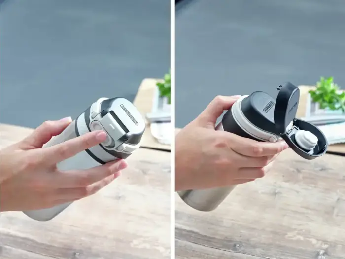 LEIFHEIT Термокружка Flip 350мл серебристого цвета Фото num