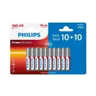 Battery PHILIPS AAA LR03 Blister 10+10pcs — Foto 3