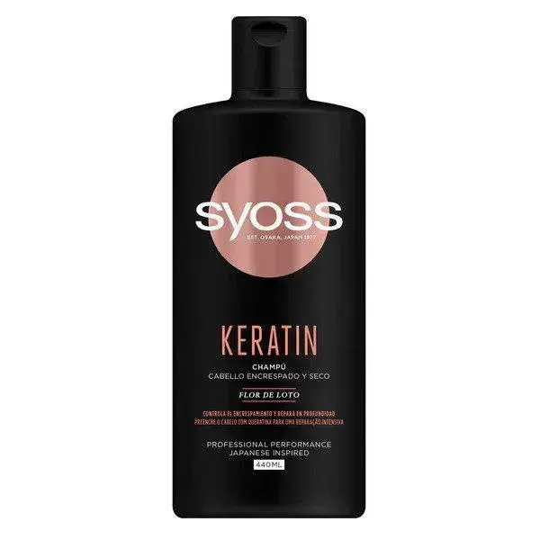 Syoss Keratin Champú Cabello Encrespado y Seco 440ml