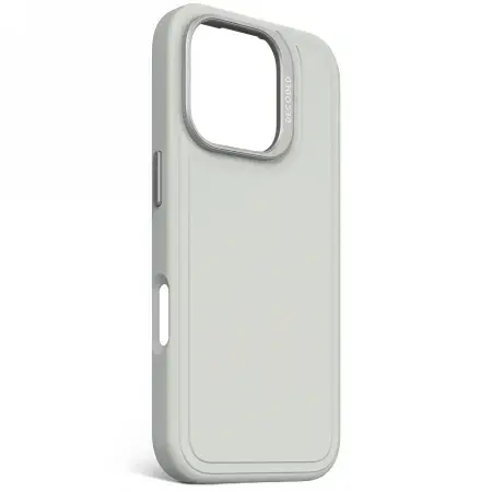 Decoded AntiMicrobial Silicone Stacks Backcover with MagSafe for iPhone 16 Pro - Gray Фото num