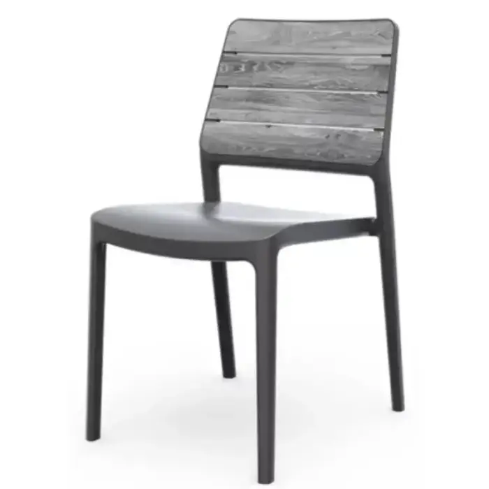 Garden chair Deco Porto light gray/gray