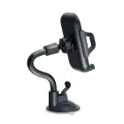 Car phone holder Forcell F-Grip Carbon Bracket arm 17cm windshield black Photo
