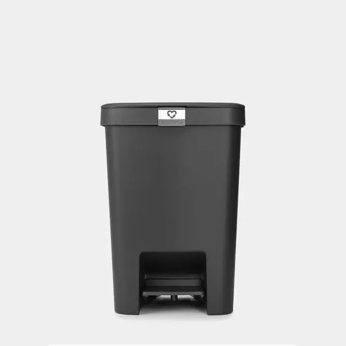BRABANTIA atkritumu tvertne ar pedāli StepUp,25 l, Dark Grey