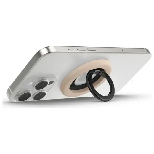 Magnetic holder Spigen Nano Pop MagSafe beige Photo