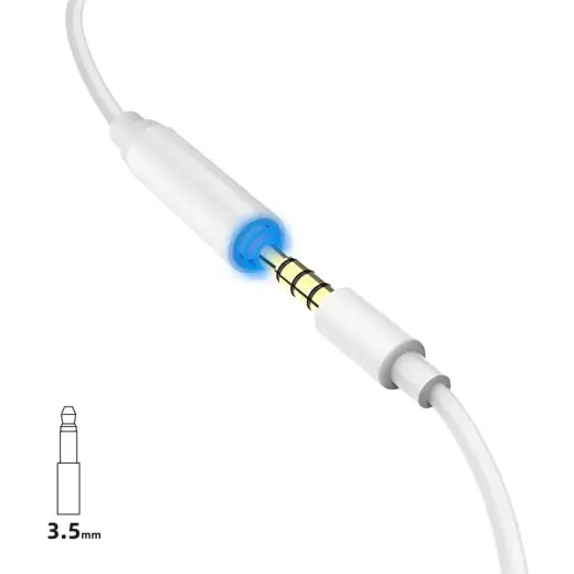 Dudao Converter Adapter from Lightning to headphones jack 3,5 mm (female) white (L16i white) Foto 4